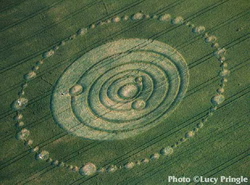 Representation of a portion of the solar system - Longwood Warren, near Winchester - June 1995