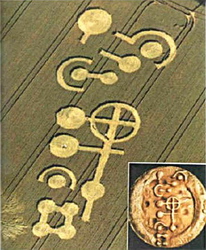Le pictograme de Grasdorf (Allemagne) et le disque en or pur - 1991